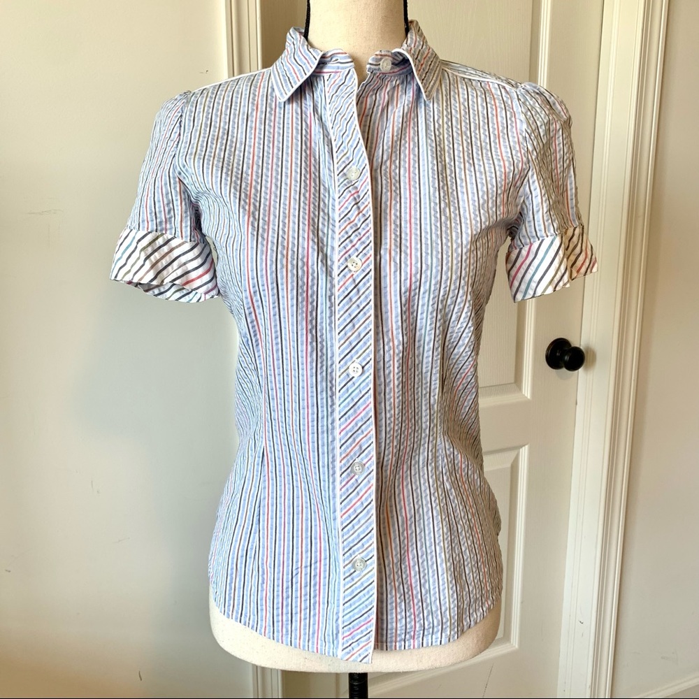 CANTERBURY of NEW ZEALAND Striped Button Down—SZ S